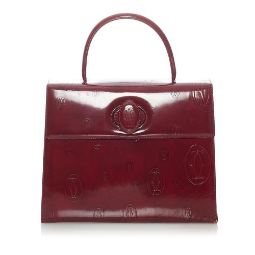 Cartier Happy Birthday Patent Leather Handbag