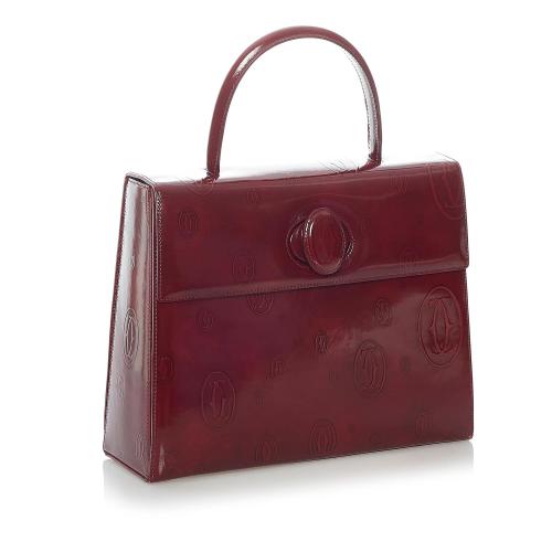 Cartier Happy Birthday Patent Leather Handbag