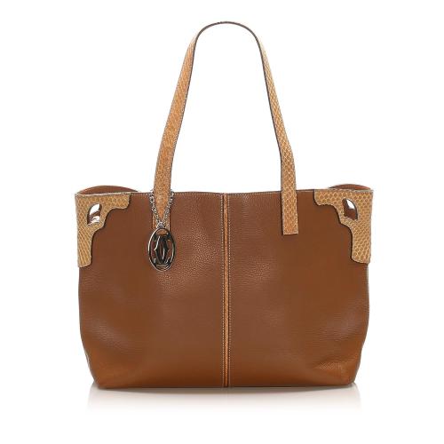 Cartier Marcello Leather Tote Bag