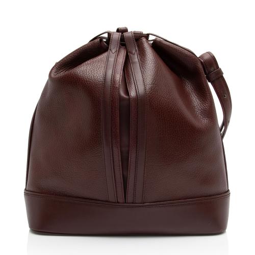 Cartier Vintage Leather Drawstring Bucket Bag