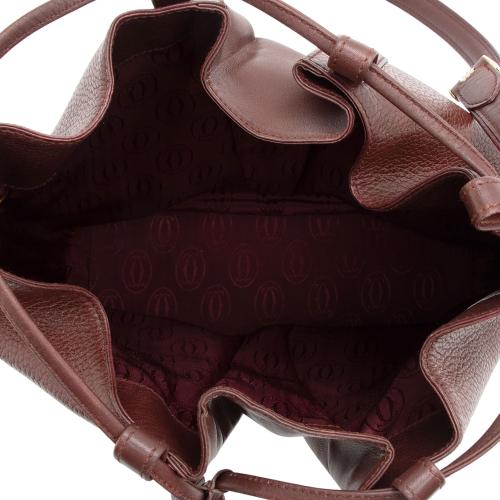 Cartier Vintage Leather Drawstring Bucket Bag