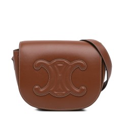 Celine Calfskin Triomphe Folco Crossbody