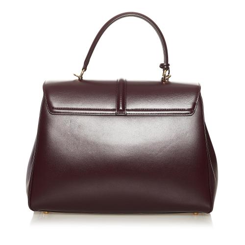 Celine Classique 16 Leather Satchel