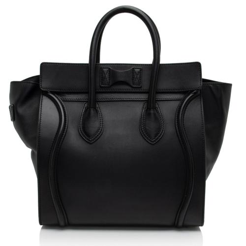 Celine Drummed Calfskin Mini Luggage Tote