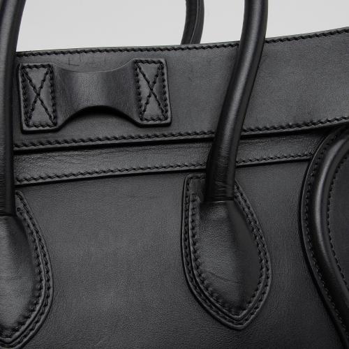 Celine Drummed Calfskin Mini Luggage Tote