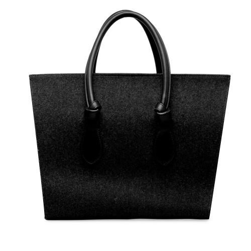 Celine Felt and Leather Tie Knot Tote