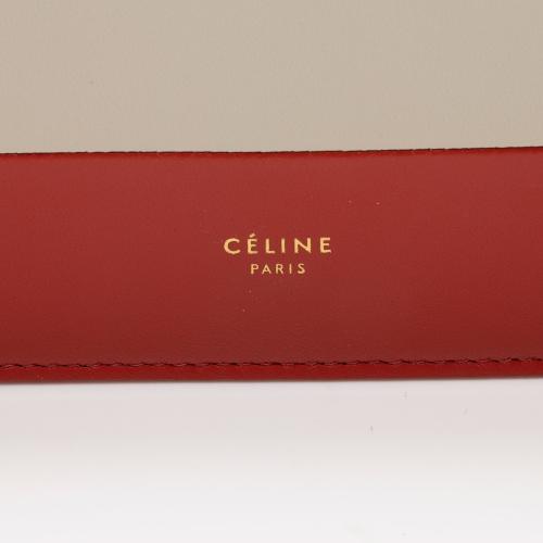 Celine Lambskin Frame Evening Clutch on Chain