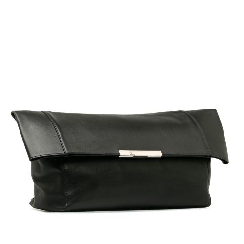 Celine Leather Foldover Clutch