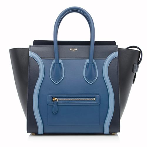 Celine Tricolor Calfskin Mini Luggage Tote