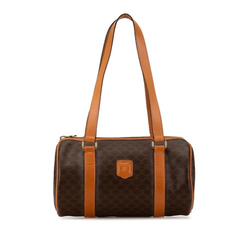 Celine Macadam Coated Canvas Boston Bag