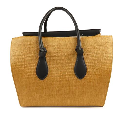 Celine Medium Raffia Tie Tote