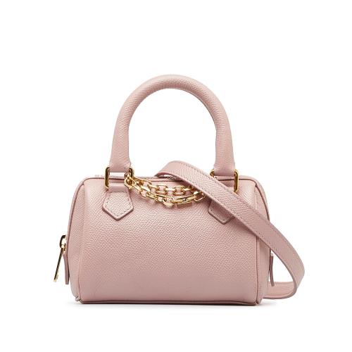 Celine Mini Grained Leather Chain Boston