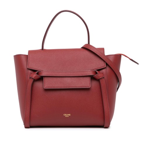 Celine Nano Leather Belt Satchel