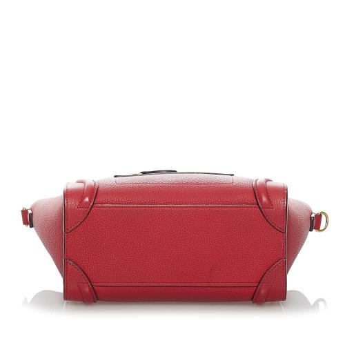 Celine Nano Luggage Leather Satchel