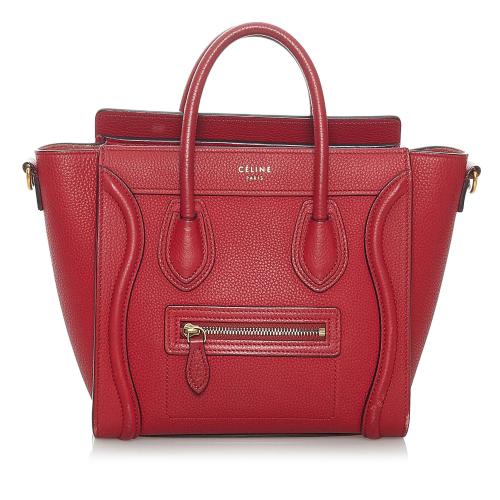 Celine Nano Luggage Leather Satchel