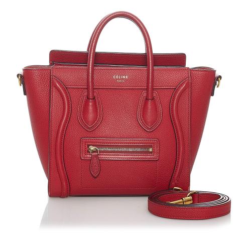 Celine Nano Luggage Leather Satchel