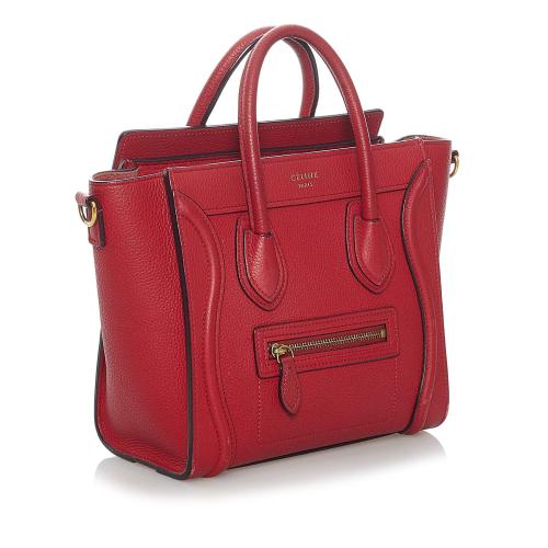 Celine Nano Luggage Leather Satchel