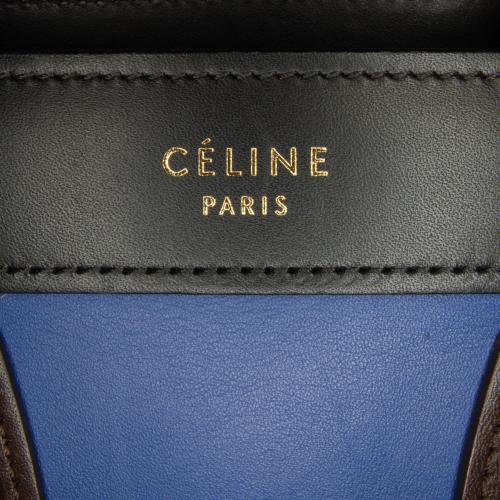 Celine Nano Luggage Tricolor Satchel