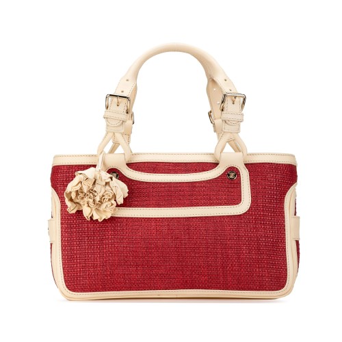 Celine Raffia Boogie Handbag