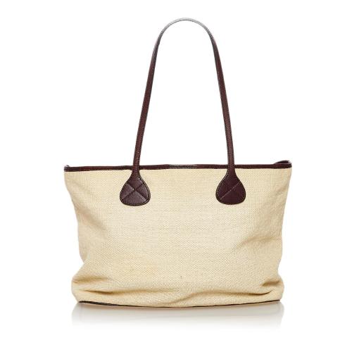 Celine Raffia Tote Bag