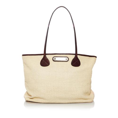 Celine Raffia Tote Bag