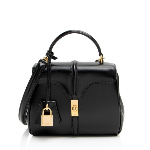 Celine Satinated Calfskin 16 Mini Top Handle