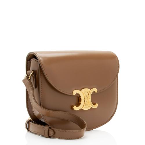 Celine Shiny Calfskin Besace Clea Shoulder Bag