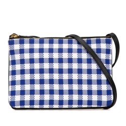 Celine Small Gingham Trio Canvas Crossbody