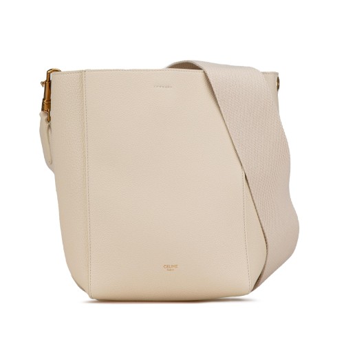 Celine Small Leather Seau Sangle