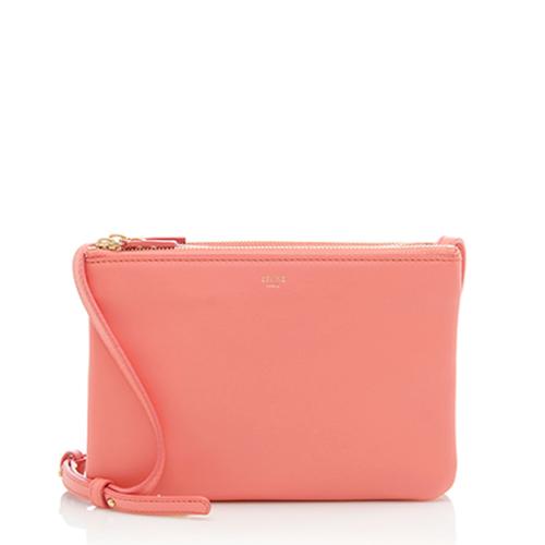 Celine Lambskin Small Trio Crossbody