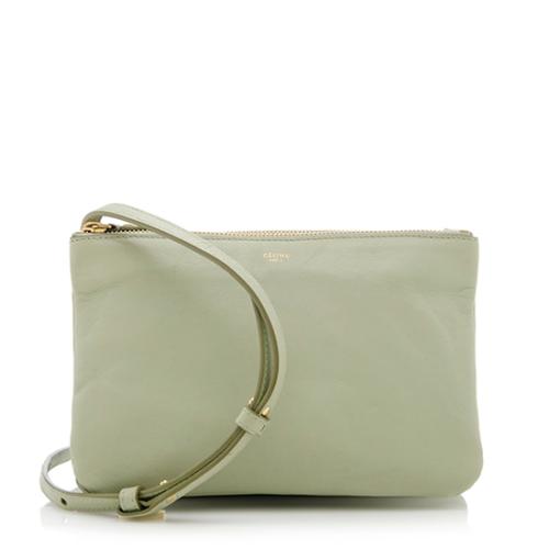 Celine Lambskin Small Trio Crossbody