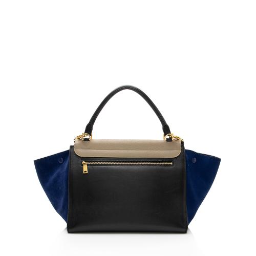 Celine Tricolor Calfskin Medium Trapeze Bag