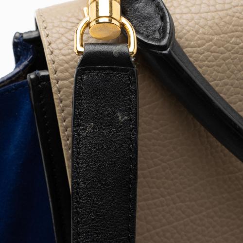 Celine Tricolor Calfskin Medium Trapeze Bag