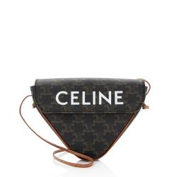 Celine Triomphe Canvas Triangle Crossbody