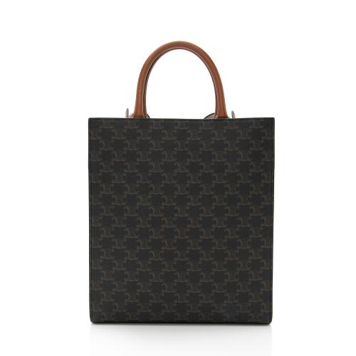 Celine Triomphe Canvas Vertical Cabas Small Tote