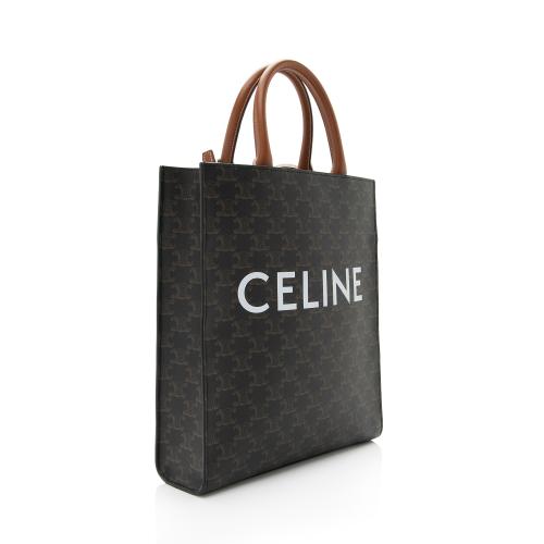 Celine Triomphe Canvas Vertical Cabas Small Tote