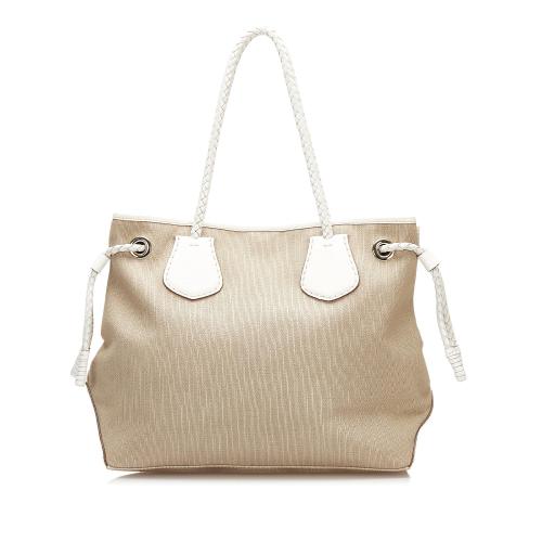 Celine Triomphe Logo Canvas Tote