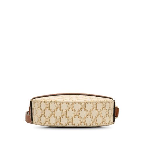 Celine Triomphe Round Purse on Strap