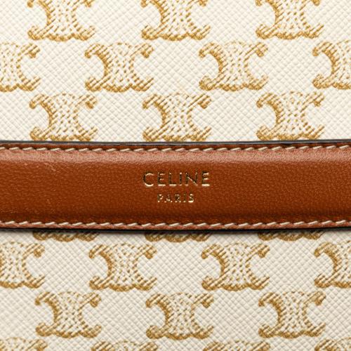 Celine Triomphe Round Purse on Strap