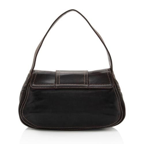 Celine Vintage Leather Buckle Shoulder Bag