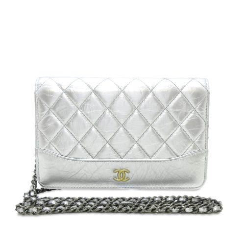 Chanel Aged Calfskin Gabrielle Wallet on Chain