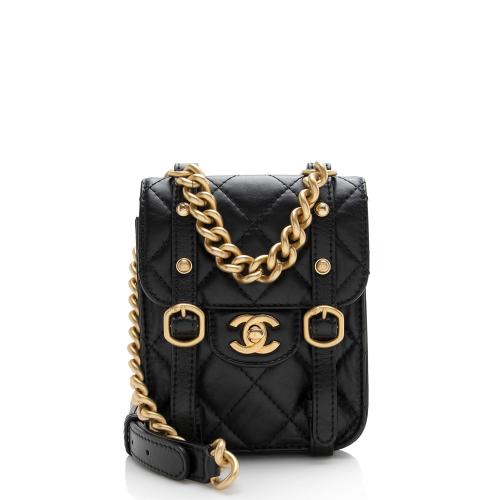 Chanel Aged Calfskin Mini City School Flap Bag