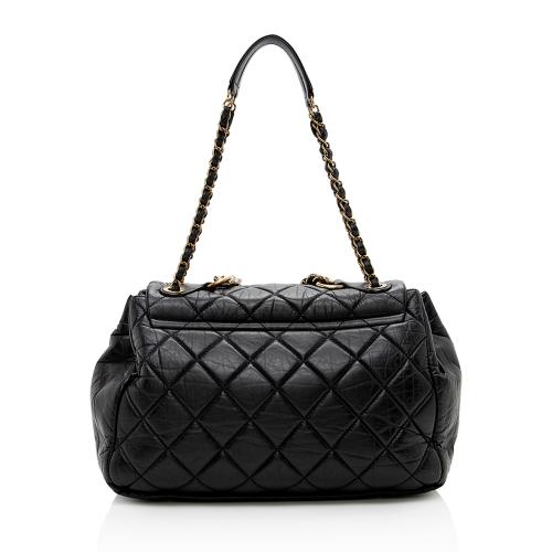 Chanel Aged Calfskin Pondichery Large Flap Bag