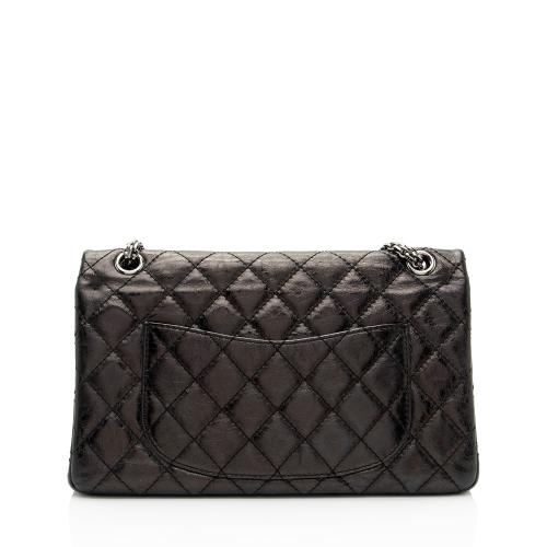 Chanel Aged Calfskin Reissue 225 Double Flap Shoulder Bag