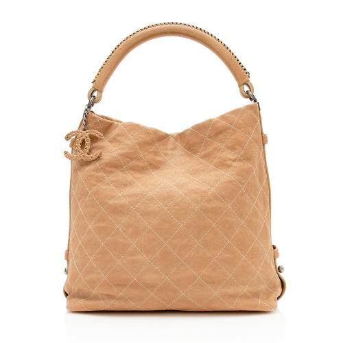 Chanel Aged Caviar Leather Boy Hobo