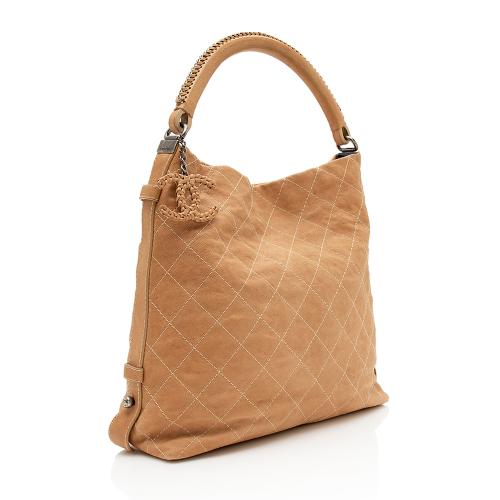 Chanel Aged Caviar Leather Boy Hobo