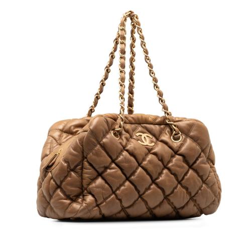 Chanel Bubble Quilt Bowling Bag