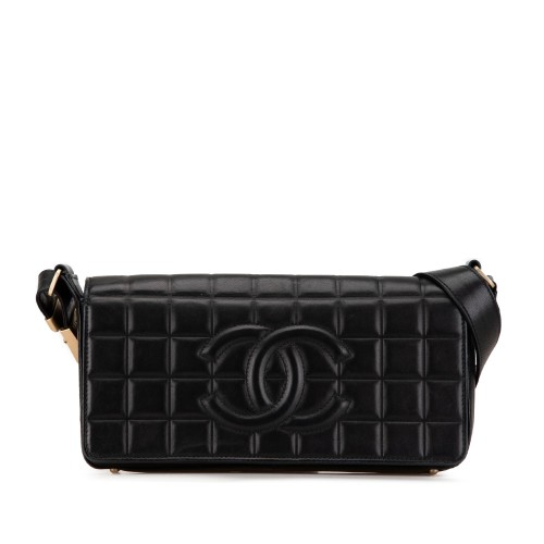 Chanel CC Chocolate Bar Lambskin Flap