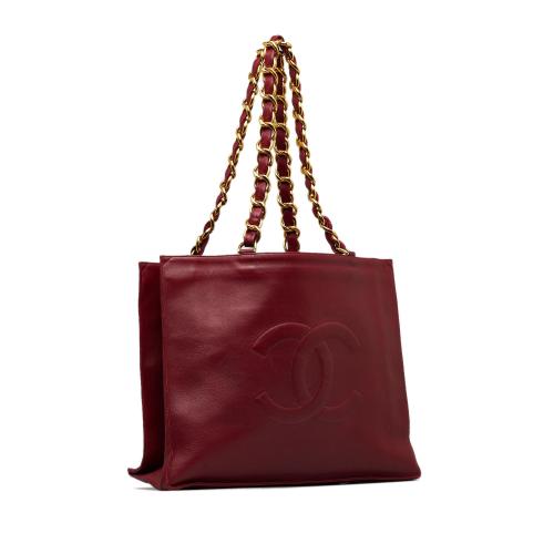 Chanel CC Lambskin Tote Bag