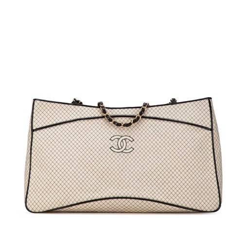 Chanel CC Quilted Jersey Tote